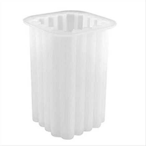 Moule à bougie carré à rayures pour fabriquer soi-même un porte-bougie (1/5)