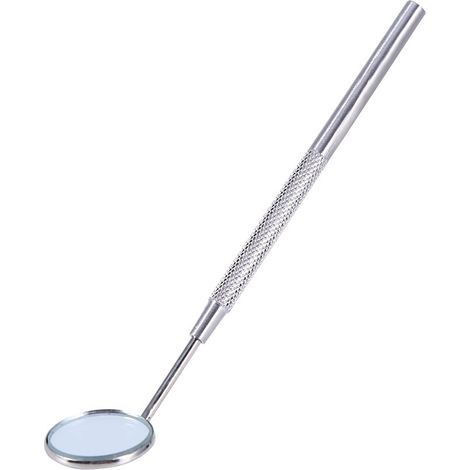 Miroir dentaire en acier inoxydable pour vérifier les extensions de cils et outils d'application. (1/5)