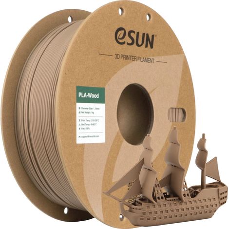 3D-Drucker-Filament, Holz-PLA, 1,75 mm Durchmesser, EICHE (1/2)