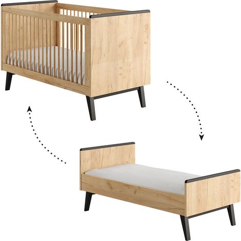 Lit évolutif 70x140 Pinio Retro Bois (1/5)