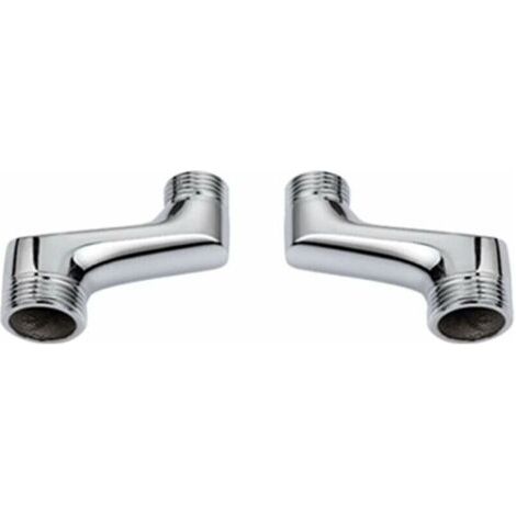 Raccord Contre Coudé Douche,Raccord Laiton Coudé RéDucteur,Bras Pivotant RéGlable,Raccord Mural Contre Coudé,Raccord Excentré 1/2 3/4,Chrome A,TRIMEC