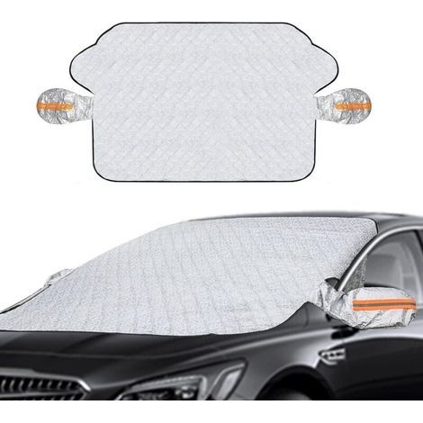 Auto-Windschutzscheibenabdeckung, Sonnenschutz für Autos, magnetische Universal-Auto-Windschutzscheibenabdeckung, UV-Schutz, Eis- und Frostschutz, 145 x 113 cm (1/5)