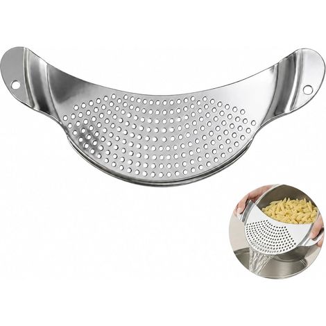 Passoire Inox Égouttoir Demi-Lune en Acier Inoxydable (1/5)