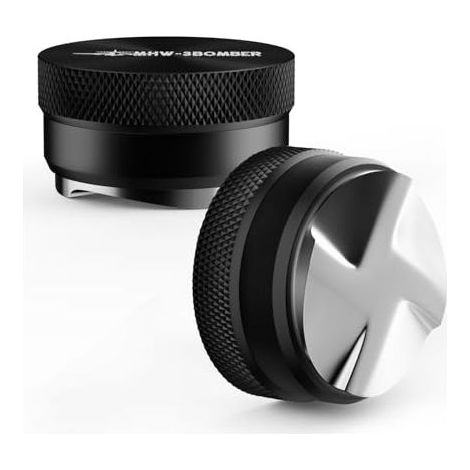 MHW-3BOMBER Niveleur à café expresso 58,35 mm, distributeur à hauteur réglable, outil de distribution pour porte-filtre 58,5 mm, accessoire expresso, modèle : T5248L4-OS