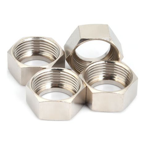 4 soufflets 3/4 pouce 3/4" écrous hexagonaux pour tuyau ondulé de chauffe-eau 20 mm (4 pièces plaquées cuivre) (1/5)