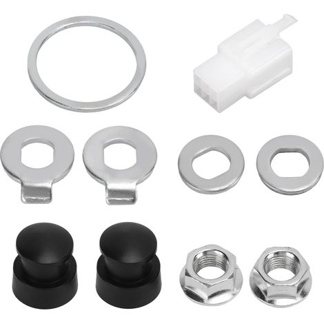 Kit de boulons et rondelles pour moteur de moyeu de vélo en acier, axe 12mm, compatible avec divers composants de bicyclette. (1/5)