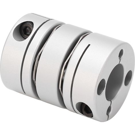 Accouplement à double diaphragme en U Ø26mm alliage aluminium acier inoxydable pour tige filetée accessoire module 1 pièce (1/5)