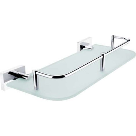 Nimco Keira - Regal mit Laufstall, 30 cm, mattiertes Glas/Chrom KE 22091AX-30-26