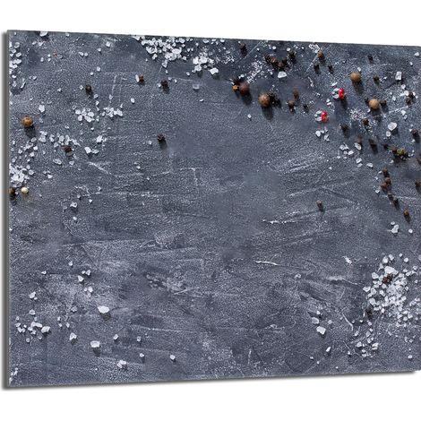 Placa de protección de estufa de vidrio 60x52 Pizarra (1/5)