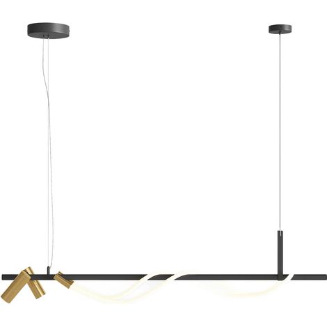 Suspension LED Maytoni Tau noire 150 cm 42W 3000K IP20 (1/4)