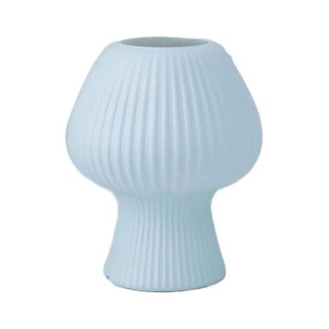 Lampe de chevet portable décorative en verre avec veilleuse à intensité variable pour chambre à coucher ou chambre d'enfant (bleue) (1/4)