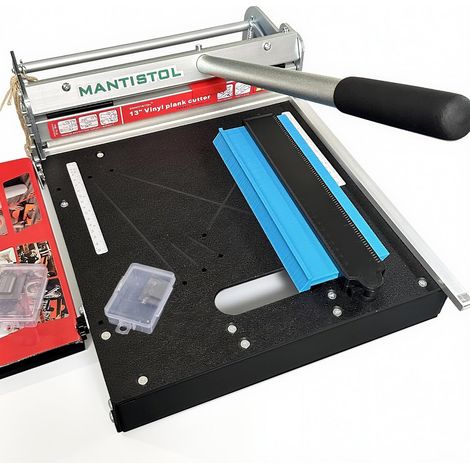 Coupe-sol en vinyle rigide 33 cm avec outils d'encochage, coupe LVP, WPC, LVT, SPC, VCT, PVC pour travaux complexes Pas d'écaillage, pas besoin d'alimentation (1/5)