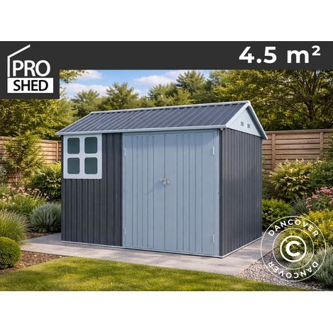Geräteschuppen, 2,59x1,72x2,22m, 4,45m², ProShed®, Anthrazit/Weiß