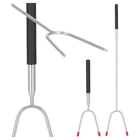 Grillgabeln Teleskopgabel 24,5-85,5 cm Feuerstockstab (1/5)