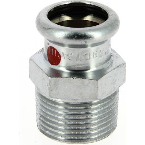 Mamelon acier carbone à sertir Femelle Ø18 Mâle 3/4