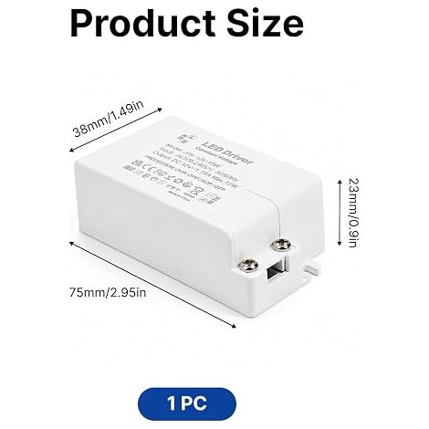 Trasformatore LED 12V 15W, Alimentatore 1,25A 220V AC Verso DC, Driver a Tensione Costante, Protezione da Sovraccarico e Cortocircuito, Striscia LED, Faretti MR16 G4, Telecamera CCTV, Non Dimmerabile (1/4)