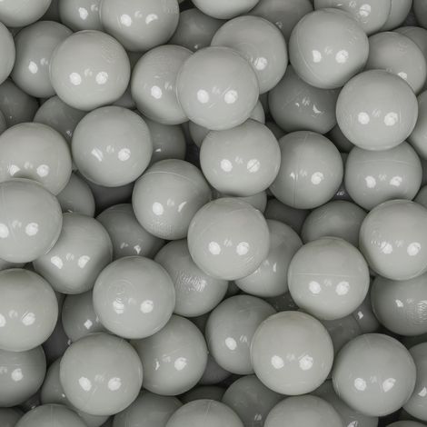 KiddyMoon Plastikbälle 7 cm grün-grau 50er-Set