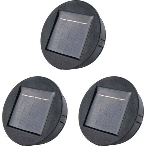 Lot de 3 cellules de batterie rondes de remplacement pour éclairage LED solaire Smart Garden avec chargeur Poly Li-Ion (1/4)