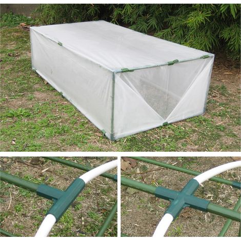 Lot de 12 connecteurs de 16 mm pour cadres de jardinage, en plastique, pour serres, abris de jardin, tuteurs de plantes et protections solaires pour vignes (1/4)