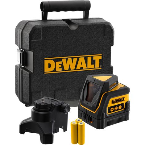 Dewalt – Laser croix 30m – Précision ± 4mm – Classe 2 – IP54 hermétique à la poussière et à l'eau – Compatible avec détecteur DE0892