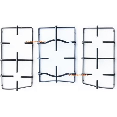 INDESIT ARISTON KIT 3 GRIGLIE MM 395 X 205 + 2 FUOCHI PER MM 405 X 225 P 2774 (1/2)