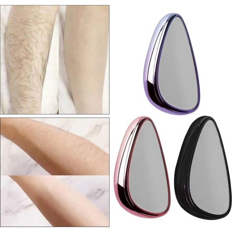 Épilateur portable doux pour les bras, le dos et les jambes, rapide et facile à utiliser, en forme de goutte, réutilisable, étanche, à bande de verre.-AquaForge