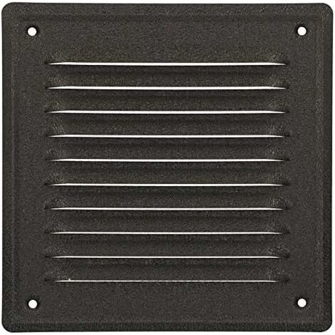 Grille de ventilation 165 x 165 mm – Acier galvanisé – Résistante aux intempéries – Moustiquaire anti-insectes – Installation facile-NANOTEH (1/5)