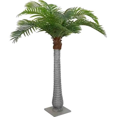 Palmera artificial, diseño realista, decoración versátil, verde. (1/2)