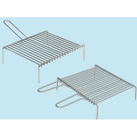 GRATICOLA GRIGLIA CAMINO BARBECUE FORNACELLA ACCIAIO CROMATO VARIE MISURE 18753V CM 35X40 (24353) (1/2)