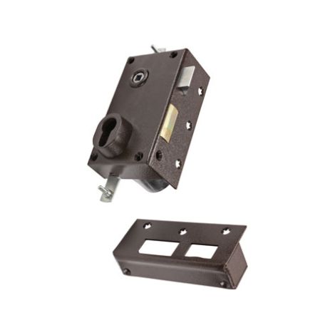 Serrure 3 points en applique série 73 standard - BRICARD Droite 50 Marron 70 A Fouillot 140 80 (1/3)