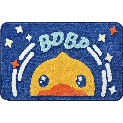 Tapis de sol floqués épais tapis antidérapants de salle de bain pour un usage domestique tapis de pied absorbant l'eau de salle de bain (4060CM) (1/5)