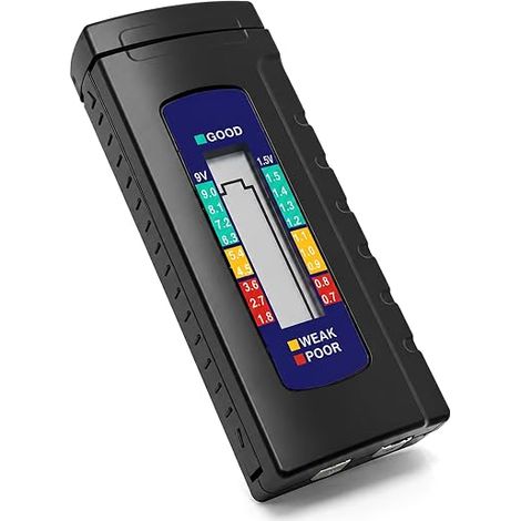 Testeur de batterie numérique avec écran LCD Testeur de batterie pour AAA AA C D 9V (1/5)