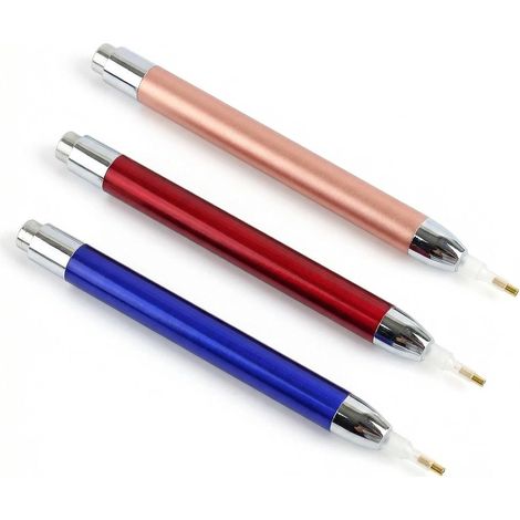 3 Stylos Lumineux LED pour Diamond Painting, Stylos Électriques pour Peinture Diamant et Broderie Diamant, Accessoires pour Création de Tableaux 5D, Fonctionnement Simple par Pression (1/5)