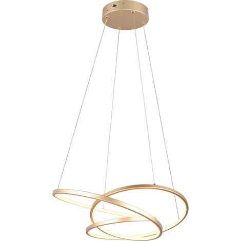 Lampada a sospensione LED Darvin Trio oro 34W dimmer (1/4)