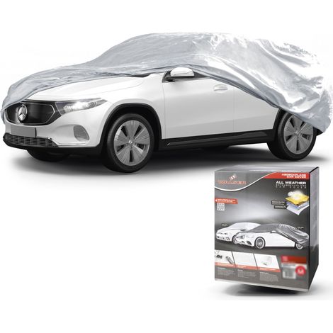 Bâche voiture All Weather Basic, bâche de voiture garage complet SUV taille M argent (1/5)
