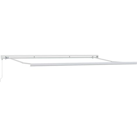 Cadre d'auvent Blanc 450 × 300 cm Aluminium (1/5)