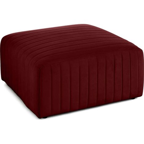 Nova - modularer hocker - aus samt - rot (1/5)