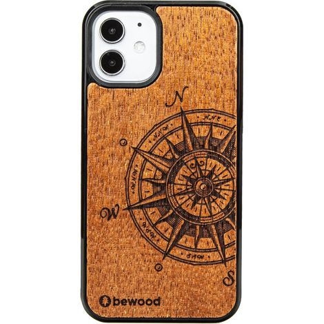 Holzhülle für iPhone 12 Mini Traveler Merbau (1/4)