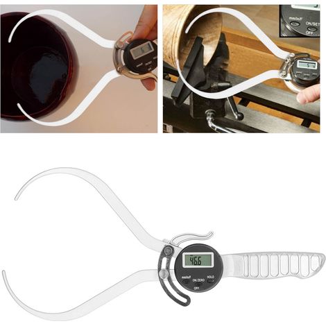 Digitaler Messschieber mit Griff und externem Display zur Messung von Dicken von 0 bis 200 mm / 0 bis 8 Zoll. (1/5)