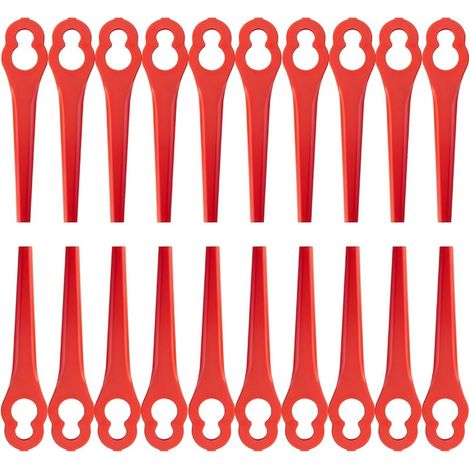 Lot de 100 Lames de Rechange Compatible pour Einhell Coupe-Bordures BG-CT 18 Li, RG-CT 18/1 Li, GE-CT 18 Li, GC-CT 18 / 24Li,Lames Plastique Compatible pour Einhell sans Fil (1/5)