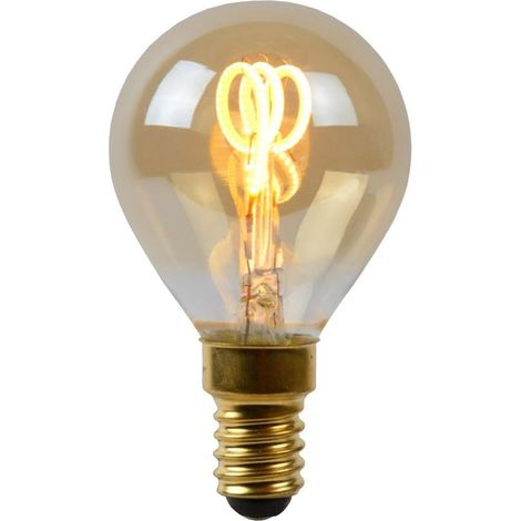 P45 - Ampoule filament - Ø 4,5 cm - LED Dim. - E14-1x3W 2200K - Ambre (1/5)