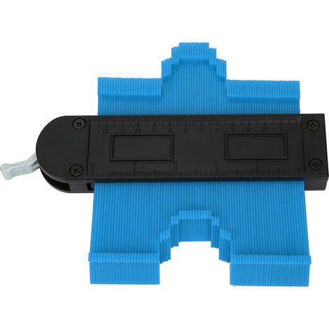 5-Zoll-Konturlehre, Werkzeug zur Kantenformung für unregelmäßige Formen, zum Messen von Werkstücken, Blau (1/5)