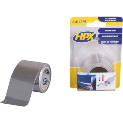Rouleau de ruban adhésif aluminium 120ºC HPX ZC30 50mm x 5m pour
