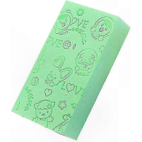 Weicher Badeschwamm für Babys und Kleinkinder, niedliches Cartoon-Design, ideal zum Baden von Kleinkindern, zarte und sichere Textur. (1/2)