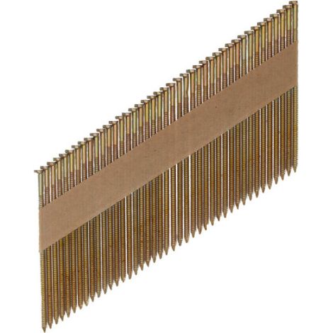Lot de 2200 clous tête demi-lune AEG - annelé galvanisé - 75 x 3,1 mm