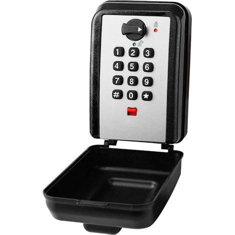 Coffre-fort À Clés, Coffre-fort À Combinaison À 12 Chiffres Avec Code, Grande Capacité Et Résistant Aux Intempéries, Coffre-fort À Clés À Bouton-poussoir À L'extérieur (1/5)