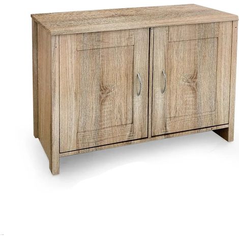 Aufbewahrungsschrank in Eiche, 89 x 40 x 60 cm, mit zwei Türen und stabiler Konstruktion