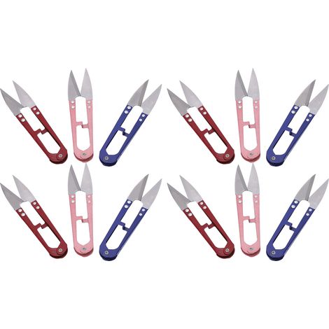 Lot de 12 pinces coupantes à ressort, mini, portables, durables et faciles à utiliser pour la couture et le bricolage. (1/5)