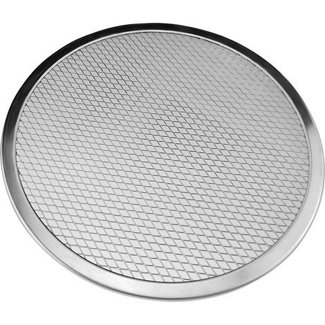 Set mit 2 antihaftbeschichteten Pizzablechen aus Aluminiumgitter mit Löchern und nahtlosen Kanten, Pizzablech für Küche und Haushalt, 15,2 cm (1/4)