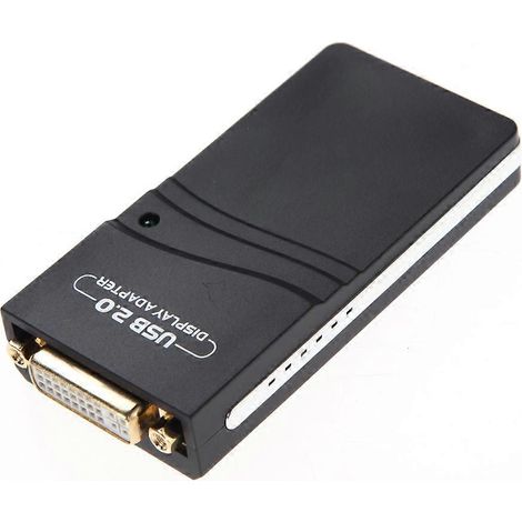 Adaptateur USB 2.0 vers VGA, DVI, HDMI, résolution : 1280 × 1024 (1/3)